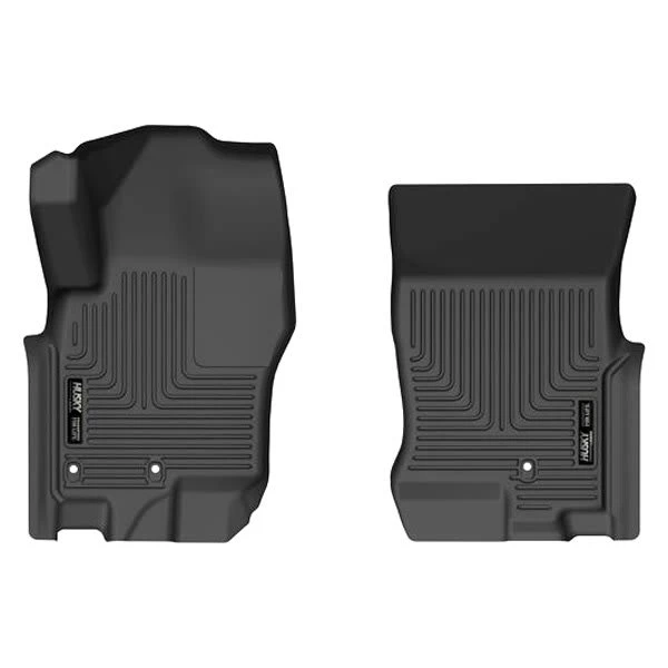 Husky LinersĀ® 13511 Weatherbeater Series Black Floor Mats, Front Row - Image 2