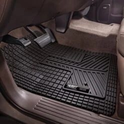 Husky LinersĀ® 51502 Weatherbeater Series Black Floor Mats, Front And Second Row