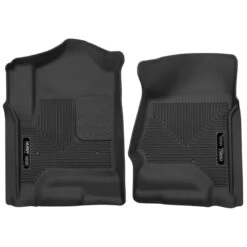 Husky LinersĀ® 53111 X-act Contour Series Black Floor Mats, Front Row