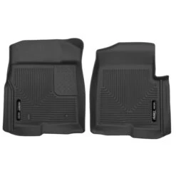 Husky LinersĀ® 53311 X-act Contour Series Black Floor Mats, Front Row