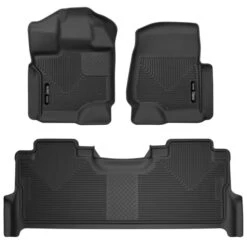 Husky LinersĀ® 53388 X-act Contour Series Black Floor Mats, Front And Second Row