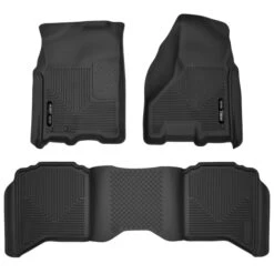 Husky LinersĀ® 53608 X-act Contour Series Black Floor Mats, Front And Second Row