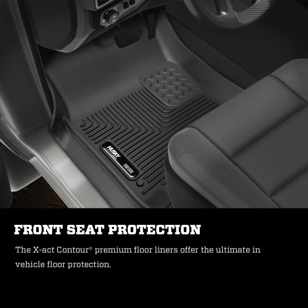 Husky LinersĀ® 54601 X-act Contour Series Black Floor Mats, Second Row - Image 5