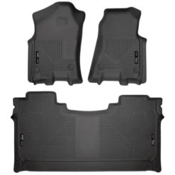 Husky Liners® 94001 Weatherbeater Series Black Floor Mats, Front And Second Row
