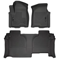 Husky Liners® 94031 Weatherbeater Series Black Floor Mats, Front And Second Row