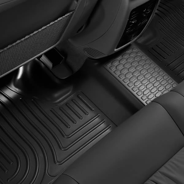 Husky LinersĀ® 94131 Weatherbeater Series Black Floor Mats, Front And Second Row - Image 2