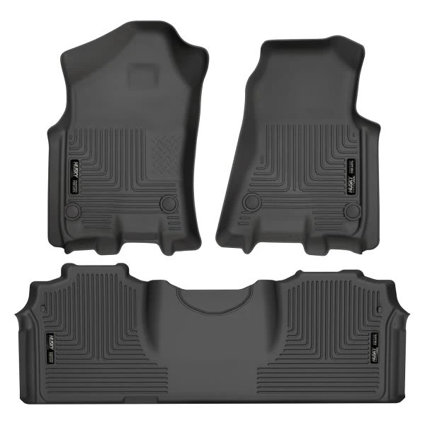 Husky LinersĀ® 94131 Weatherbeater Series Black Floor Mats, Front And Second Row - Image 3