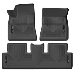 Husky Liners® 95091 Weatherbeater Series Black Floor Mats, Front And Second Row