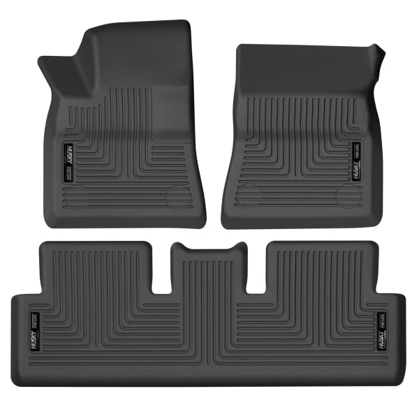 Husky LinersĀ® 95301 Weatherbeater Series Black Floor Mats, Front And Second Row