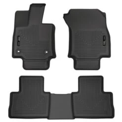 Husky Liners® 95501 Weatherbeater Series Black Floor Mats, Front And Second Row