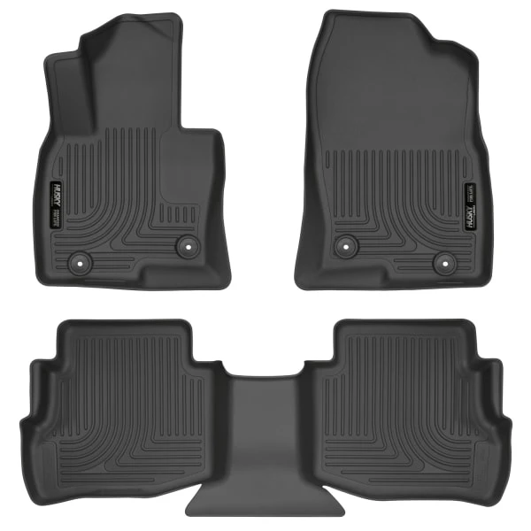 Husky LinersĀ® 95611 Weatherbeater Series Black Floor Mats, Front And Second Row
