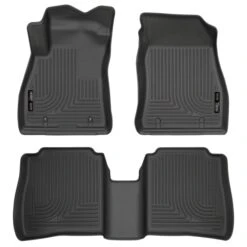 Husky LinersĀ® 95631 Weatherbeater Series Black Floor Mats, Front And Second Row