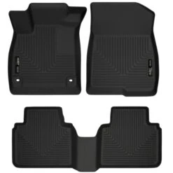 Husky LinersĀ® 95741 Weatherbeater Series Black Floor Mats, Front And Second Row