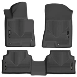 Husky Liners® 95771 Weatherbeater Series Black Floor Mats, Front And Second Row
