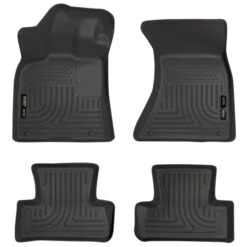 Husky LinersĀ® 96411 Weatherbeater Series Black Floor Mats, Front And Second Row