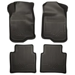 Husky Liners® 98111 Weatherbeater Series Black Floor Mats, Front And Second Row