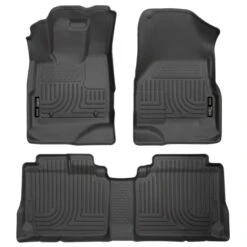 Husky Liners® 98131 Weatherbeater Series Black Floor Mats, Front And Second Row