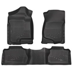 Husky Liners® 98211 Weatherbeater Series Black Floor Mats, Front And Second Row