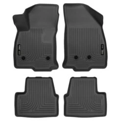 Husky LinersĀ® 98281 Weatherbeater Series Black Floor Mats, Front And Second Row