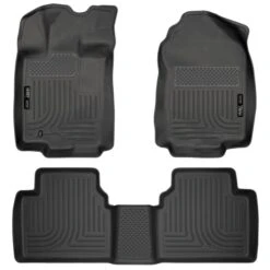 Husky LinersĀ® 98361 Weatherbeater Series Black Floor Mats, Front And Second Row