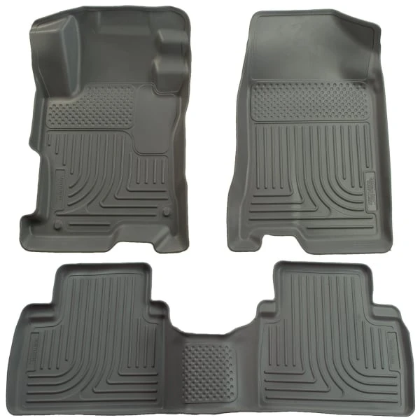 Husky LinersĀ® 98412 Weatherbeater Series Gray Floor Mats, Front And Second Row