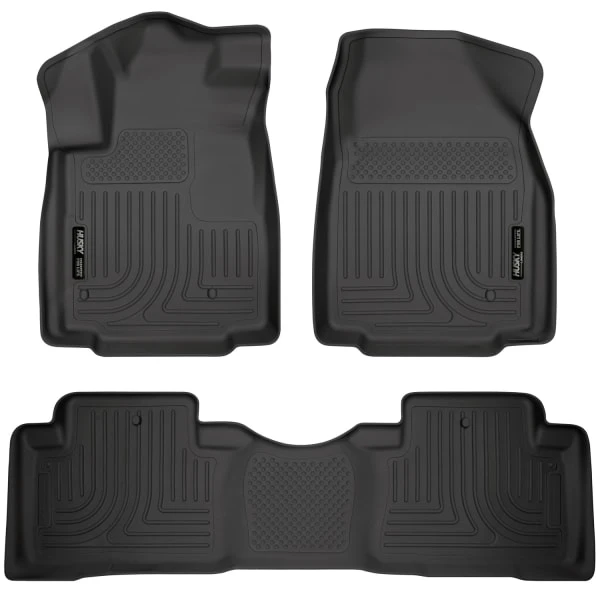 Husky LinersĀ® 98421 Weatherbeater Series Black Floor Mats, Front And Second Row