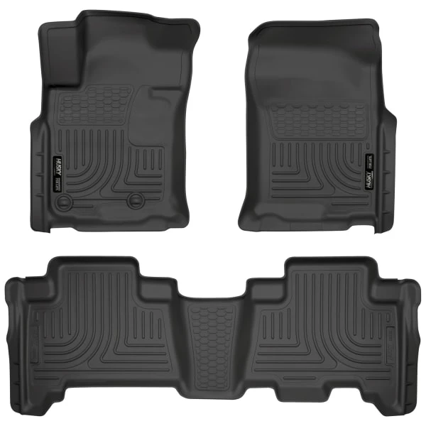 Husky LinersĀ® 98571 Weatherbeater Series Black Floor Mats, Front And Second Row