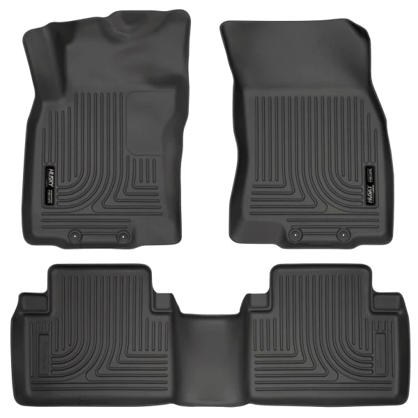 Husky LinersĀ® 98671 Weatherbeater Series Black Floor Mats, Front And Second Row