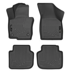 Husky Liners® 98681 Weatherbeater Series Black Floor Mats, Front And Second Row