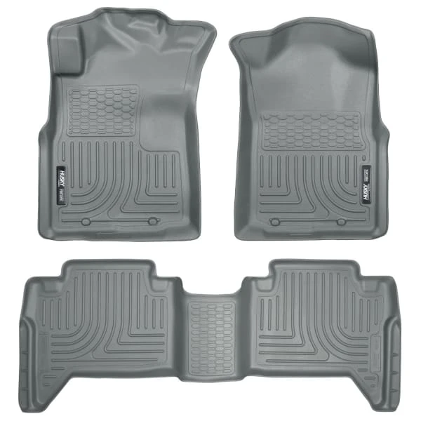 Husky LinersĀ® 98952 Weatherbeater Series Gray Floor Mats, Front And Second Row