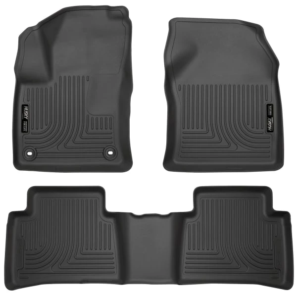 Husky LinersĀ® 98991 Weatherbeater Series Black Floor Mats, Front And Second Row