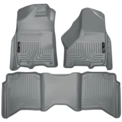 Husky Liners® 99002 Weatherbeater Series Gray Floor Mats, Front And Second Row