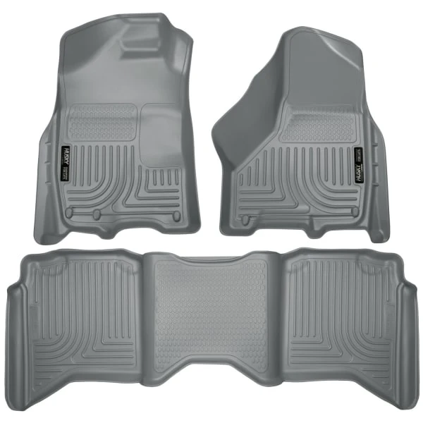 Husky LinersĀ® 99002 Weatherbeater Series Gray Floor Mats, Front And Second Row