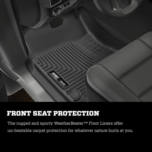 Husky LinersĀ® 99002 Weatherbeater Series Gray Floor Mats, Front And Second Row - Image 7