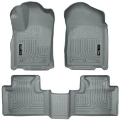 Husky Liners® 99052 Weatherbeater Series Gray Floor Mats, Front And Second Row