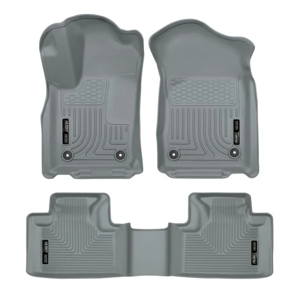 Husky LinersĀ® 99152 Weatherbeater Series Gray Floor Mats, Front And Second Row