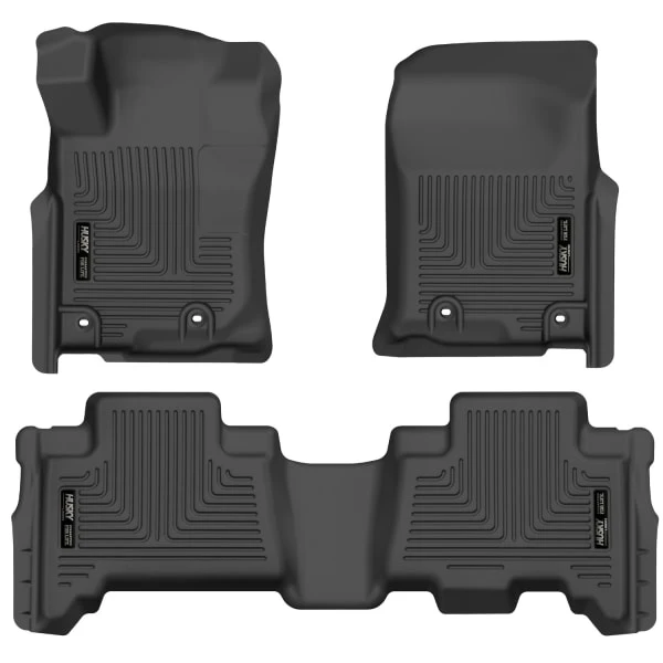 Husky LinersĀ® 99571 Weatherbeater Series Black Floor Mats, Front And Second Row