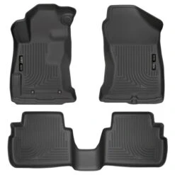 Husky LinersĀ® 99661 Weatherbeater Series Black Floor Mats, Front And Second Row