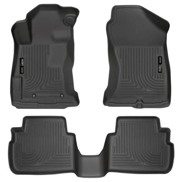 Husky LinersĀ® 99661 Weatherbeater Series Black Floor Mats, Front And Second Row