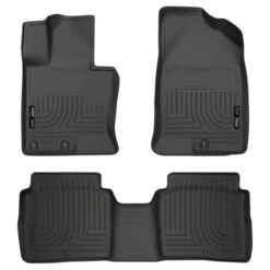 Husky LinersĀ® 99691 Weatherbeater Series Black Floor Mats, Front And Second Row