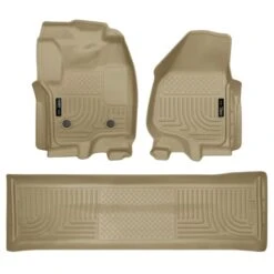 Husky LinersĀ® 99713 Weatherbeater Series Tan Floor Mats, Front And Second Row