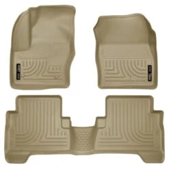 Husky LinersĀ® 99743 Weatherbeater Series Tan Floor Mats, Front And Second Row