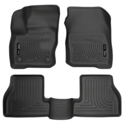 Husky LinersĀ® 99771 Weatherbeater Series Black Floor Mats, Front And Second Row