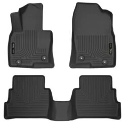 Husky LinersĀ® 99791 Weatherbeater Series Black Floor Mats, Front And Second Row