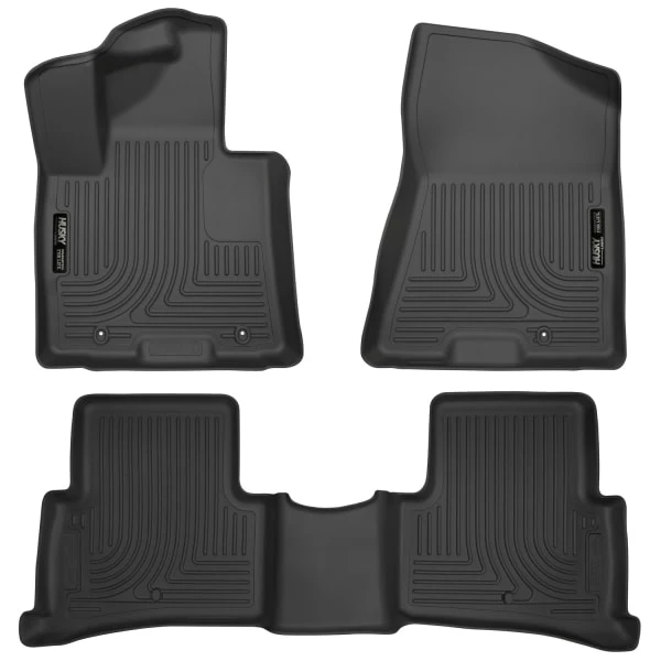 Husky LinersĀ® 99891 Weatherbeater Series Black Floor Mats, Front And Second Row