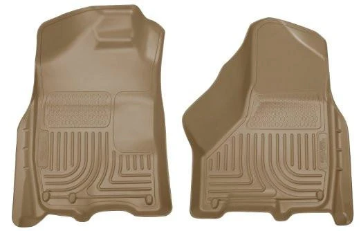 2009-2010 Dodge Ram WeatherBeater Front Row Tan Floor Liners By Husky Liners (18003)