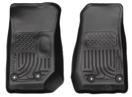 2014 Jeep Wrangler 2/4 Door Weatherbeater Black Front Floor Liners By Husky Liners (18041)