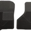 2009-2010 Dodge Ram 1500/10-11 Ram 2500/3500 Custom Fit Heavy Duty Black Front Floor Mats By Husky Liners (51221)
