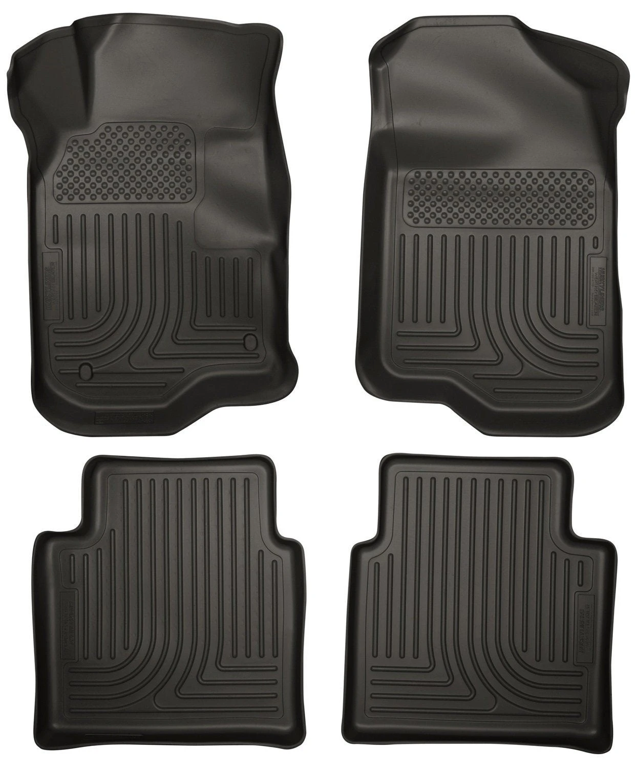 2008-2012 Chevy Malibu/07-09 Saturn Aura WeatherBeater Combo Black Floor Liners By Husky Liners (98111)