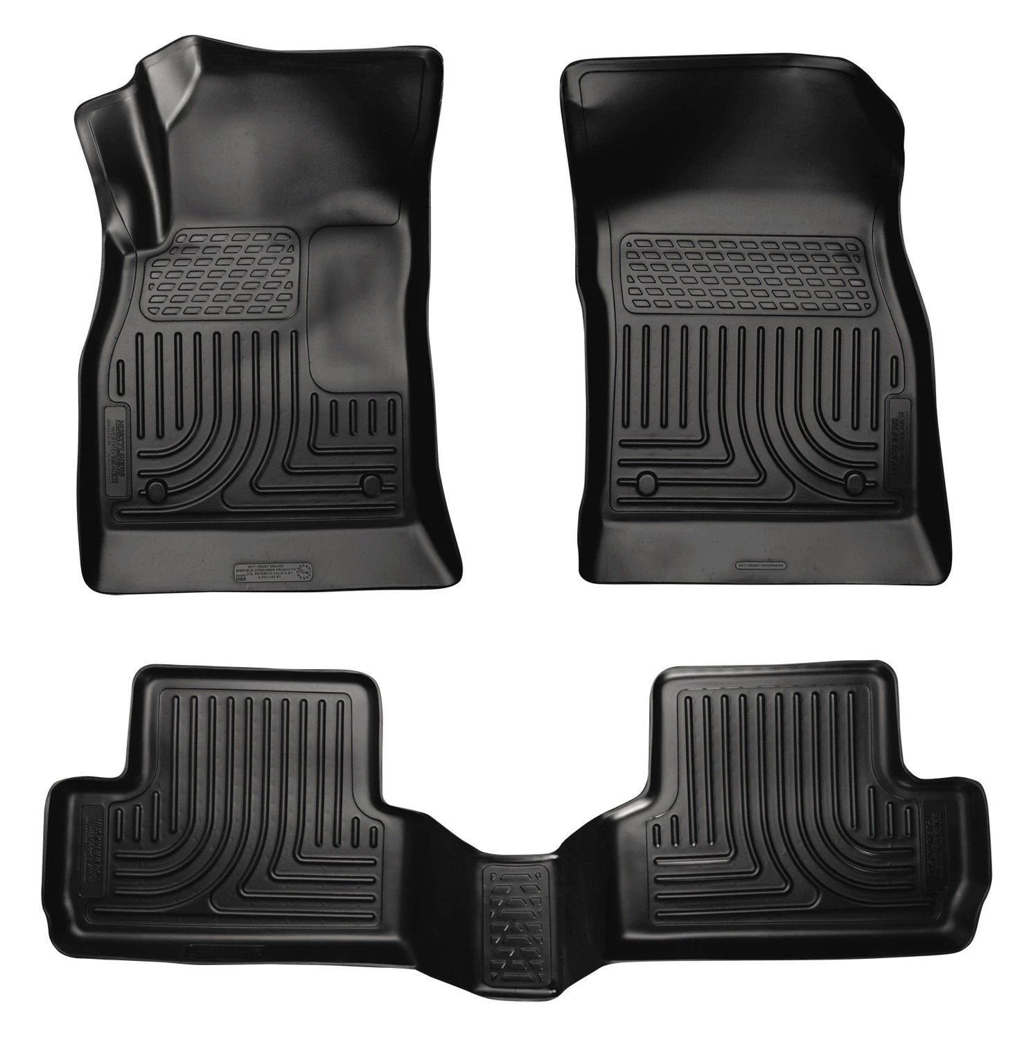 2012 Buick Verano WeatherBeater Combo Black Floor Liners By Husky Liners (98171)